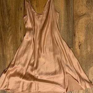 Light pink slip dress